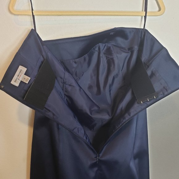 *3/$25* Isaac Mizrahi Strapless Navy Bridesmaids Dress - Picture 6 of 10